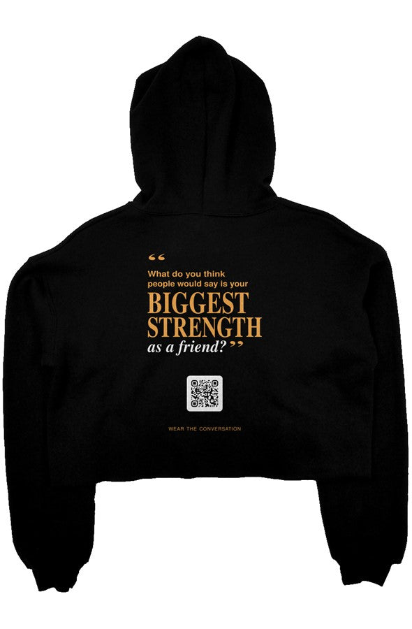 crop fleece hoodie lobs Women greateststrength