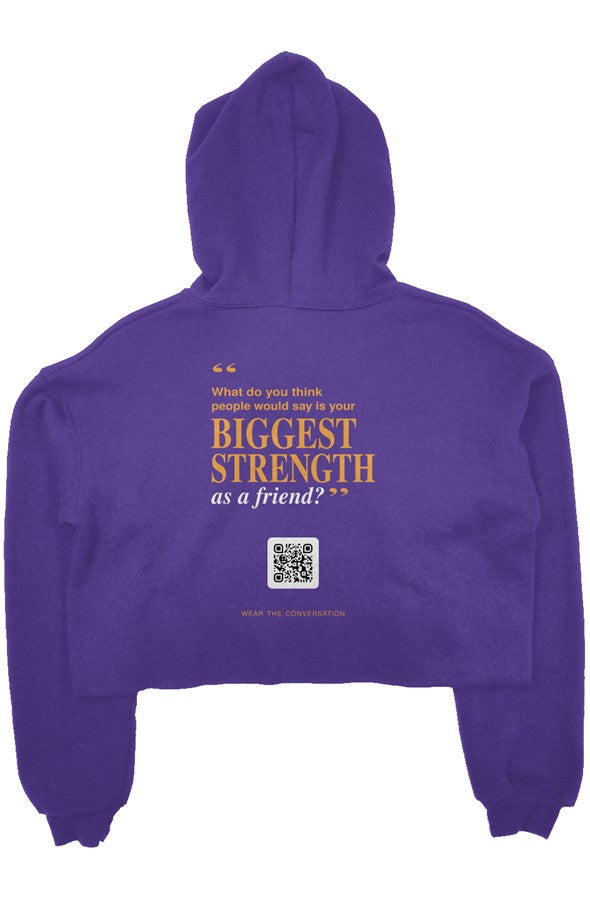 crop fleece hoodie lobs Women greateststrength